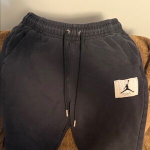 Jordan Dark Gray Joggers with Logo Patch